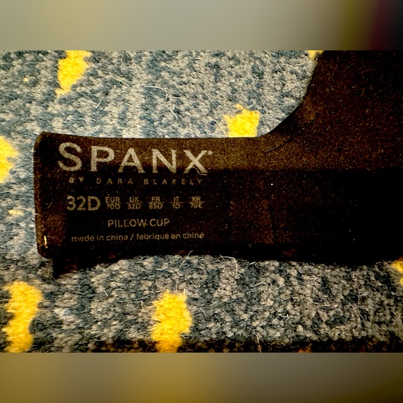 EUC, SPANX Women's Pillow Cup Full Coverage Bra, 32D, Black and Steele - Picture 5 of 6